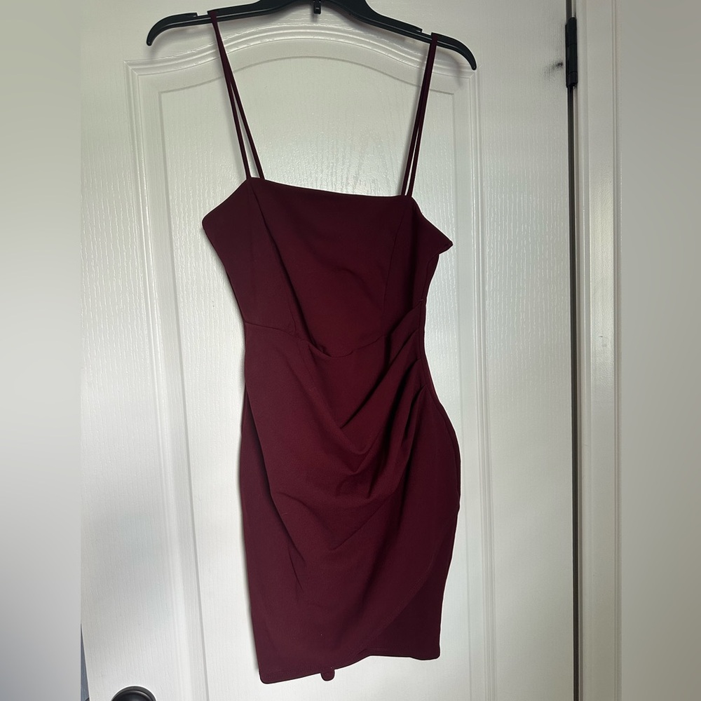 Short Maroon Dress